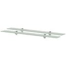 svævehylder 2 stk. 90 x 20 cm 8 mm glas
