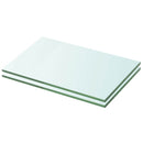 hylder 2 stk. glaspanel 20 x 25 cm klar