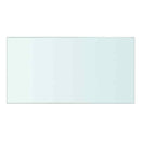 hylder 2 stk. glaspanel 30 x 12 cm klar