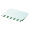 hylder 2 stk. glaspanel 30 x 15 cm klar
