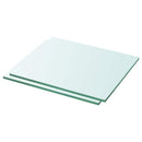 hylder 2 stk. glaspanel 30 x 20 cm klar