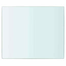hylder 2 stk. glaspanel 30 x 20 cm klar