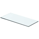 hylder 2 stk. glaspanel 40 x 12 cm klar