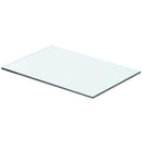hylder 2 stk. glaspanel 40 x 20 cm klar