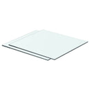hylder 2 stk. glaspanel 40 x 30 cm klar