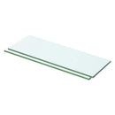 hylder 2 stk. glaspanel 50 x 12 cm klar