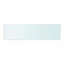 hylder 2 stk. glaspanel 50 x 12 cm klar