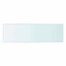 hylder 2 stk. glaspanel 50 x 15 cm klar