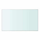 hylder 2 stk. glaspanel 50 x 30 cm klar