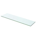 hylder 2 stk. glaspanel 60 x 12 cm klar
