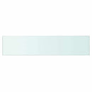 hylder 2 stk. glaspanel 60 x 12 cm klar