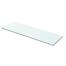 hylder 2 stk. glaspanel 60 x 15 cm klar
