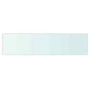 hylder 2 stk. glaspanel 60 x 15 cm klar