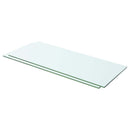 hylder 2 stk. glaspanel 60 x 20 cm klar