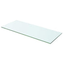 hylder 2 stk. glaspanel 60 x 20 cm klar