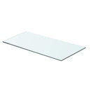hylder 2 stk. glaspanel 60 x 25 cm klar