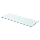 hylder 2 stk. glaspanel 70 x 25 cm klar
