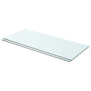 hylder 2 stk. glaspanel 70 x 30 cm klar
