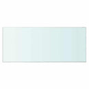 hylder 2 stk. glaspanel 70 x 30 cm klar