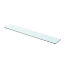 hylder 2 stk. glaspanel 80 x 12 cm klar