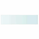 hylder 2 stk. glaspanel 80 x 20 cm klar