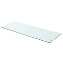 hylder 2 stk. glaspanel 80 x 30 cm klar