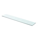 hylder 2 stk. glaspanel 90 x 15 cm klar