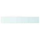 hylder 2 stk. glaspanel 90 x 15 cm klar