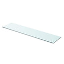 hylder 2 stk. glaspanel 90 x 20 cm klar