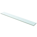 hylder 2 stk. glaspanel 100 x 12 cm klar