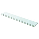 hylder 2 stk. glaspanel 100 x 15 cm klar