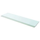 hylder 2 stk. glaspanel 100 x 25 cm klar