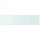 hylder 2 stk. glaspanel 100 x 25 cm klar