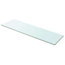hylder 2 stk. glaspanel 100 x 30 cm klar