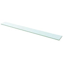 hylder 2 stk. glaspanel 110 x 12 cm klar