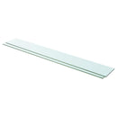 hylder 2 stk. glaspanel 110 x 15 cm klar