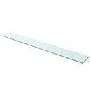 hylder 2 stk. glaspanel 110 x 15 cm klar