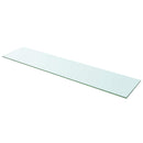 hylder 2 stk. glaspanel 110 x 25 cm klar