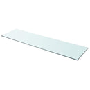 hylder 2 stk. glaspanel 110 x 30 cm klar