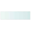 hylder 2 stk. glaspanel 110 x 30 cm klar