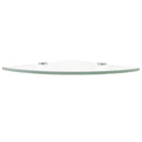 hjørnehylder m. krombeslag 2 stk. 35x35 cm glas klar