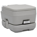 transportabelt campingtoilet 10+10 l grå