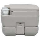 transportabelt campingtoilet 10+10 l grå