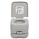 transportabelt campingtoilet 10+10 l grå