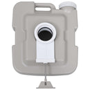 transportabelt campingtoilet 10+10 l grå