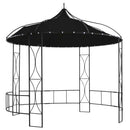 pavillon rund 300x290 cm rund antracitgrå