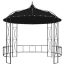 pavillon rund 300x290 cm rund antracitgrå