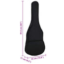 guitartaske til 1/2 (34") klassisk guitar 94x35 cm stof sort