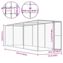 kattebur 4,5x1,5x1,5 cm galvaniseret stål