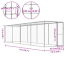 kattebur 6x1,5x1,5 cm galvaniseret stål